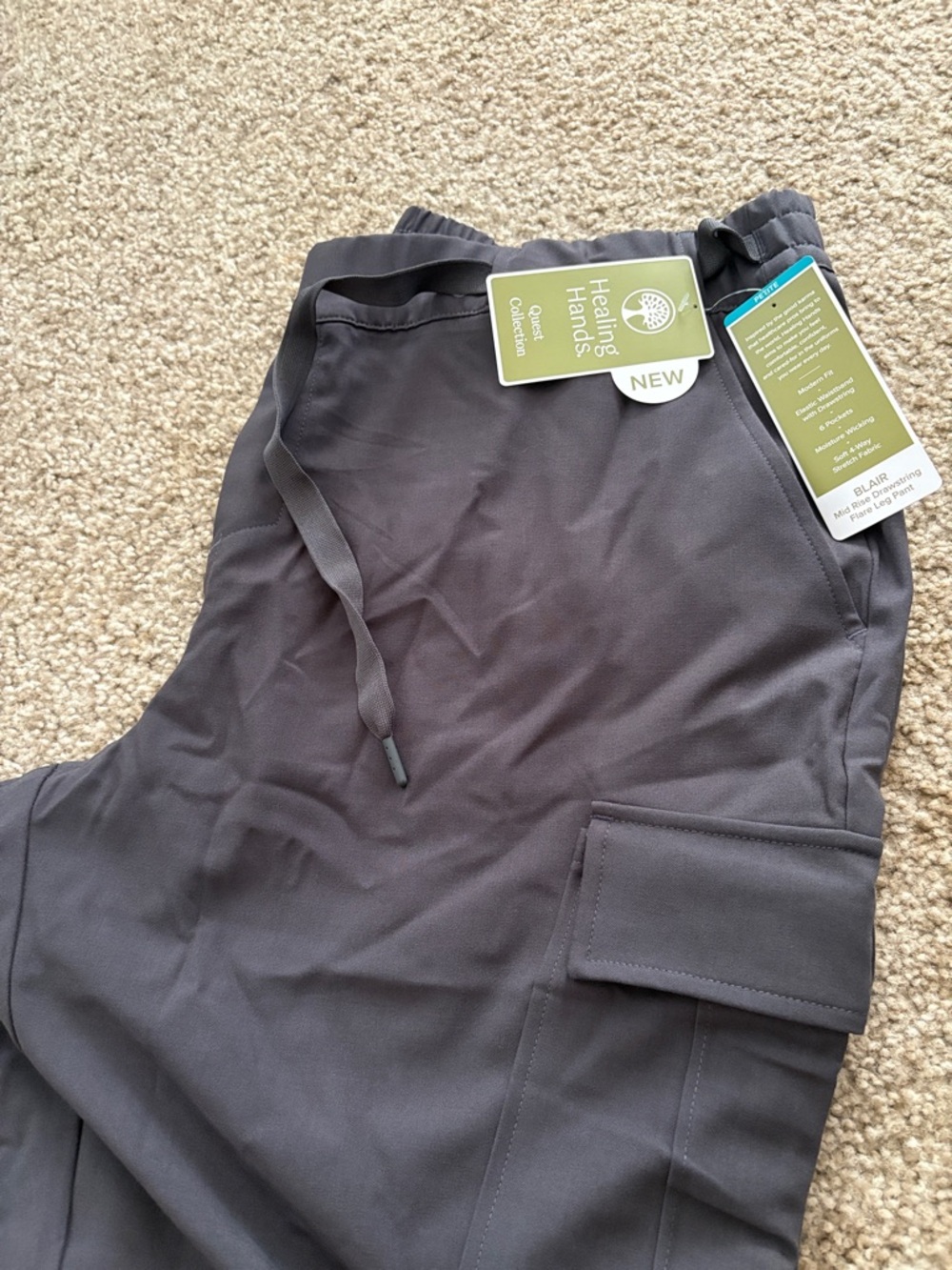 Grey scrub pants- New in Plastic